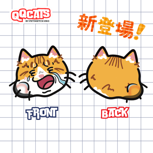 QQ貓夾 | 搣住嚟夾 | 寵物插畫 | 貓畫 |